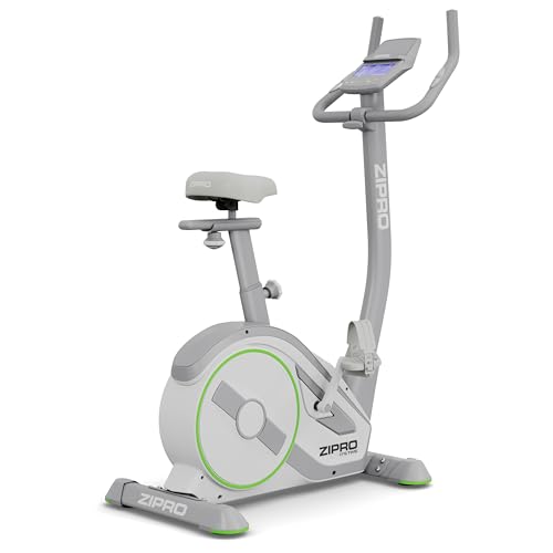 ZIPRO RAVE Heimtrainer Fahrrad - 32-Stufen-Widerstand, Herzfrequenzsensor, 11 Trainingsprogramme, Verstellbare Sitz- und Lenkerposition, Bluetooth-Konnektivität, Ergometer, Ideal für Cardio & Fitness