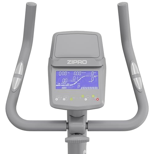 ZIPRO RAVE Heimtrainer Fahrrad - 32-Stufen-Widerstand, Herzfrequenzsensor, 11 Trainingsprogramme, Verstellbare Sitz- und Lenkerposition, Bluetooth-Konnektivität, Ergometer, Ideal für Cardio & Fitness