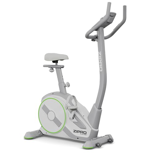 ZIPRO RAVE Heimtrainer Fahrrad - 32-Stufen-Widerstand, Herzfrequenzsensor, 11 Trainingsprogramme, Verstellbare Sitz- und Lenkerposition, Bluetooth-Konnektivität, Ergometer, Ideal für Cardio & Fitness
