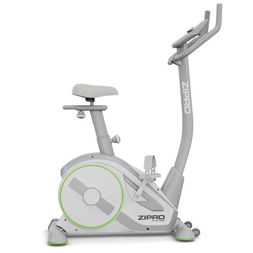 ZIPRO RAVE Heimtrainer Fahrrad - 32-Stufen-Widerstand, Herzfrequenzsensor, 11 Trainingsprogramme, Verstellbare Sitz- und Lenkerposition, Bluetooth-Konnektivität, Ergometer, Ideal für Cardio & Fitness