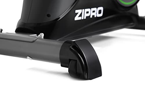 Zipro Heimtrainer Fahrrad Nitro, Ergometer Fitnessbikes, Magnetisches Fahrradtrainer, Ergometer Fahrrad bis 150kg, Indoor Bike, Trainingsfahrrad für zuhause, Fahrradergometer Batteriebetrieben