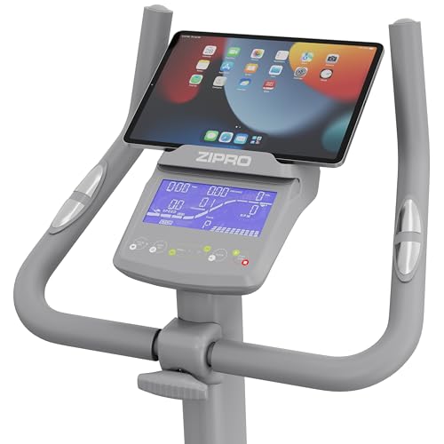 ZIPRO RAVE Heimtrainer Fahrrad - 32-Stufen-Widerstand, Herzfrequenzsensor, 11 Trainingsprogramme, Verstellbare Sitz- und Lenkerposition, Bluetooth-Konnektivität, Ergometer, Ideal für Cardio & Fitness