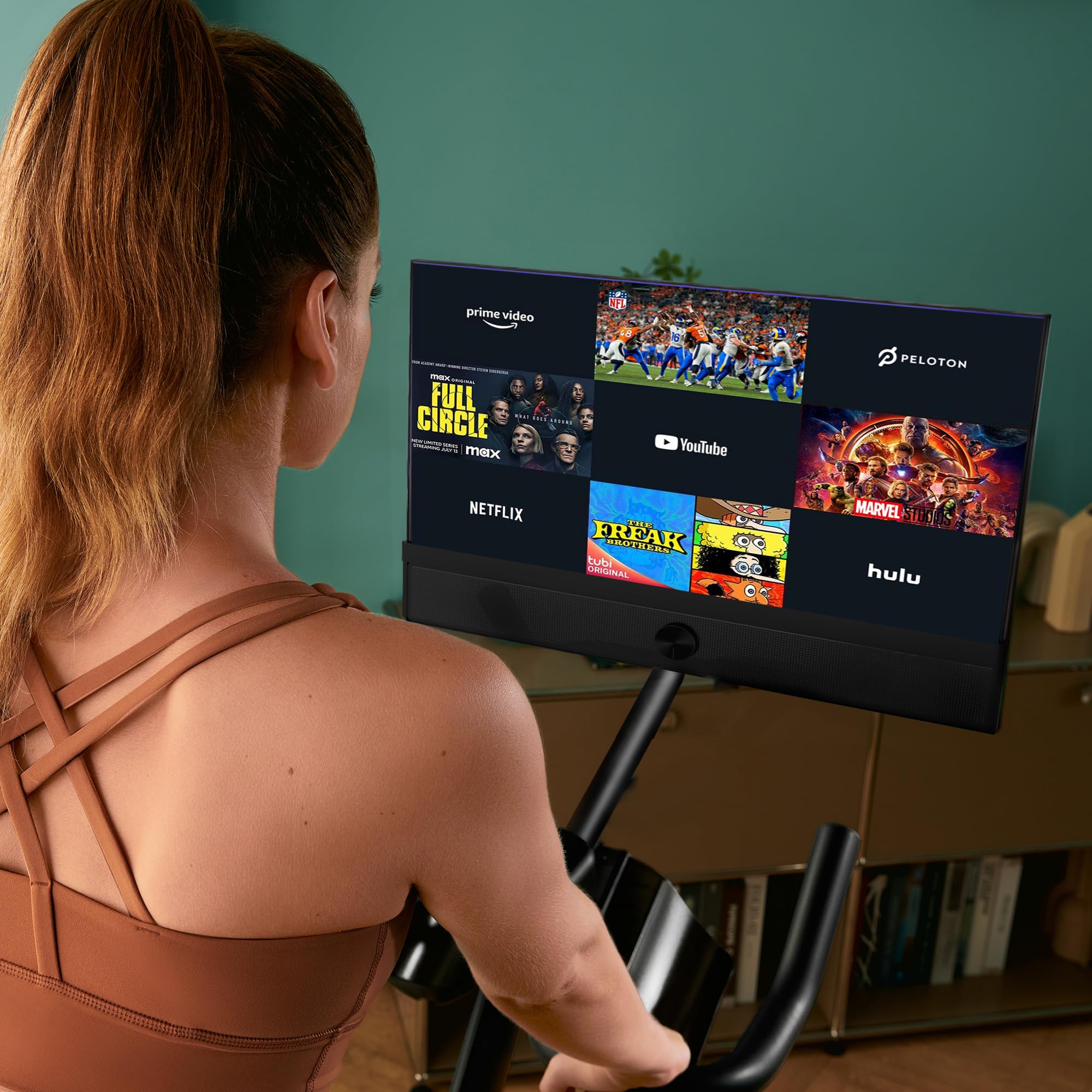 Yesoul G1M Plus heimtrainer fahrrad Indoor peloton Bike, fahrrad hometrainer für zu Hause, mit drehbarem Bildschirm und Vierfach-Lautsprechern, Cardio geräte für zuhause, 160 kg belastbar